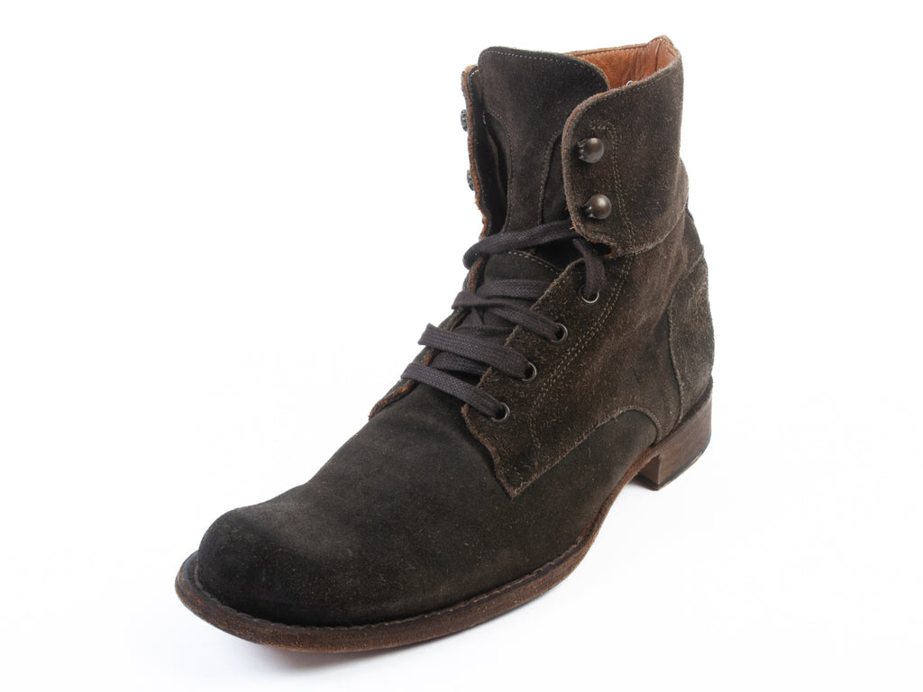 John Varvatos Dark Brown Suede Boots