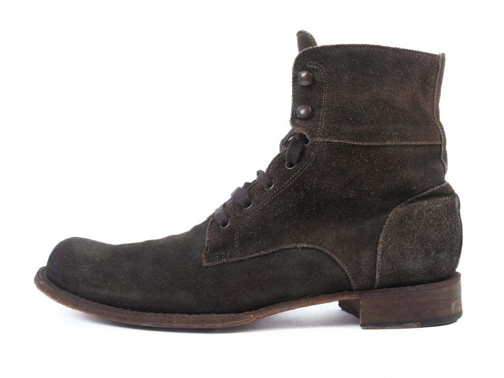 John Varvatos Dark Brown Suede Boots