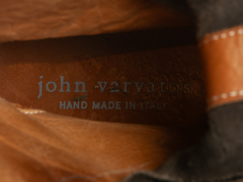 John Varvatos Dark Brown Suede Boots