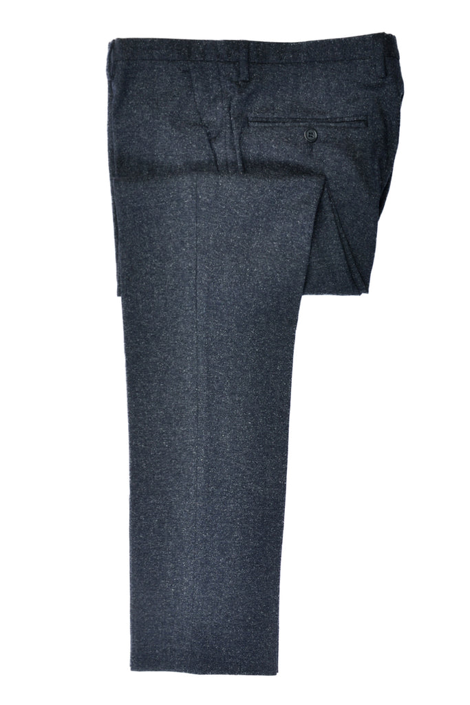 Emporio Armani Navy Blue Fleck Trousers