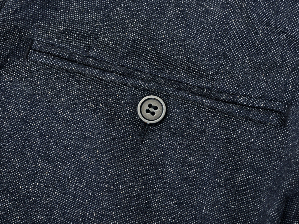 Emporio Armani Navy Blue Fleck Trousers