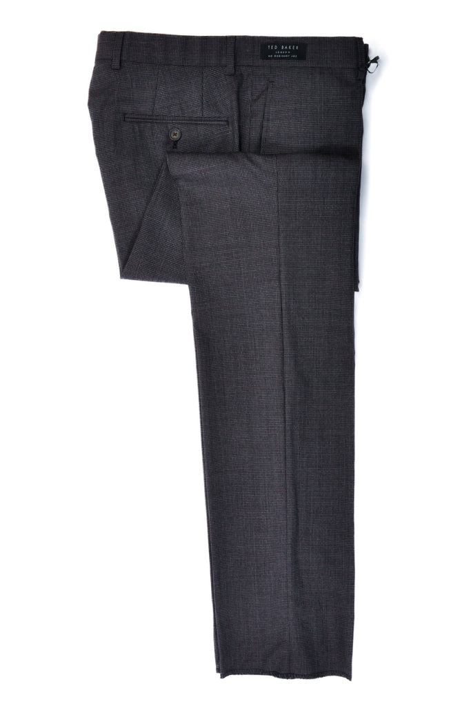 Ted Baker Merlot Microcheck Joey Pant