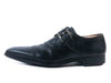 Magnanni Black Cap Toe Monk Strap Shoes