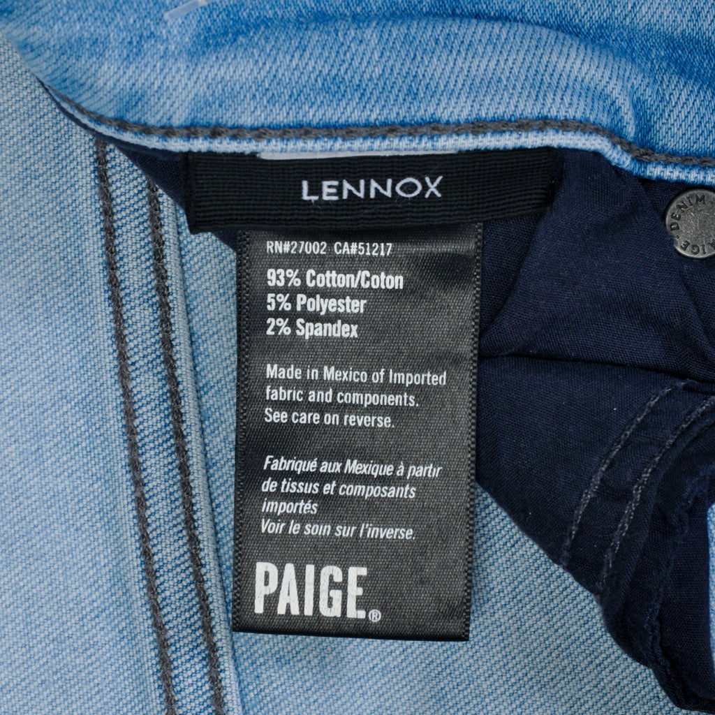 Paige Rower Blue Super Slim Lennox Jeans