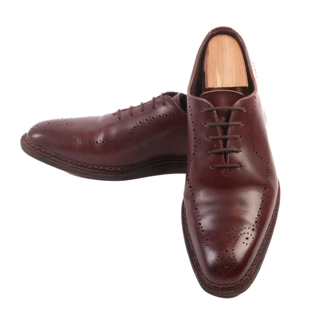 Meermin Mahogany Brown Linea Maestro Perf Toe Oxfords