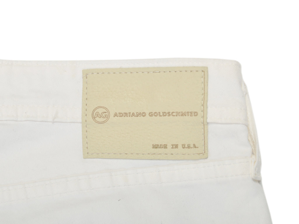 AG Jeans White Matchbox Slim Straight Jeans