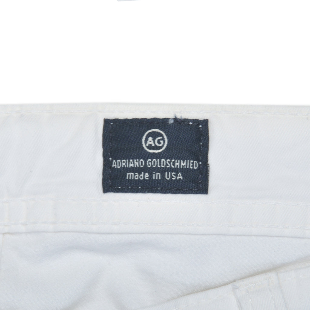 AG Jeans White Matchbox Slim Straight Jeans