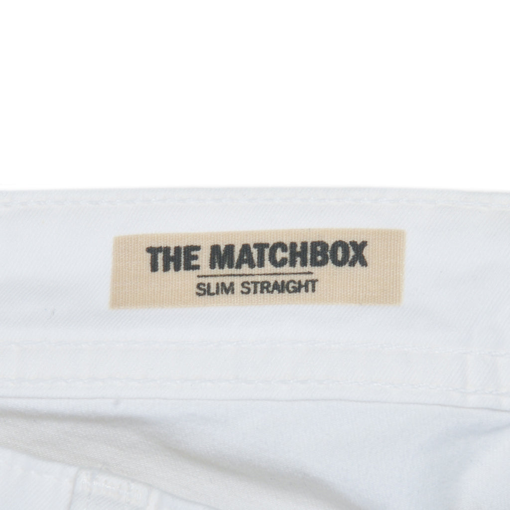 AG Jeans White Matchbox Slim Straight Jeans