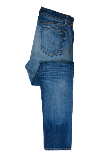 Rag & Bone Mile End Blue Fit2 Distressed Jeans