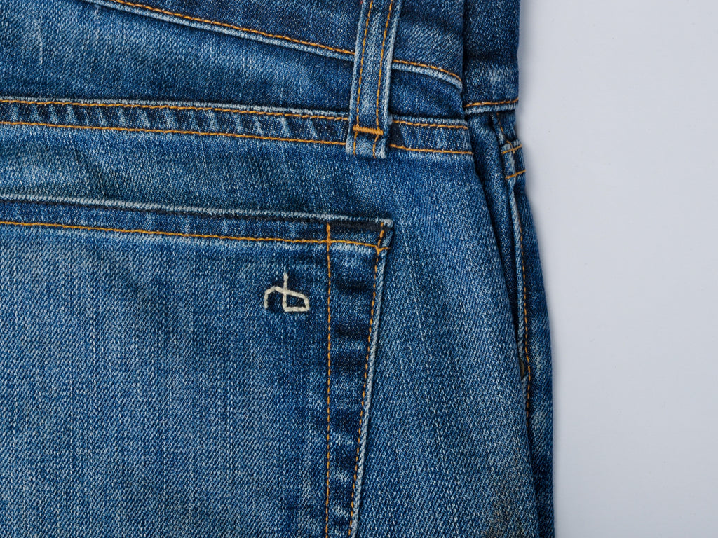 Rag & Bone Mile End Blue Fit2 Distressed Jeans