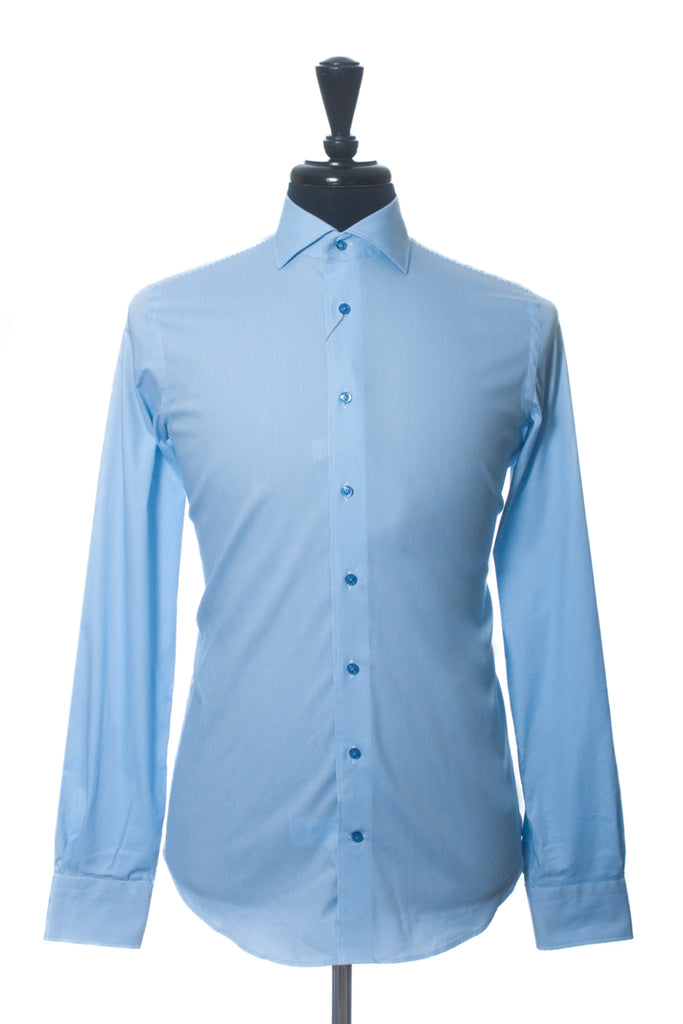 Emanuel Berg NWT Blue Striped Modern Fit Byron Shirt