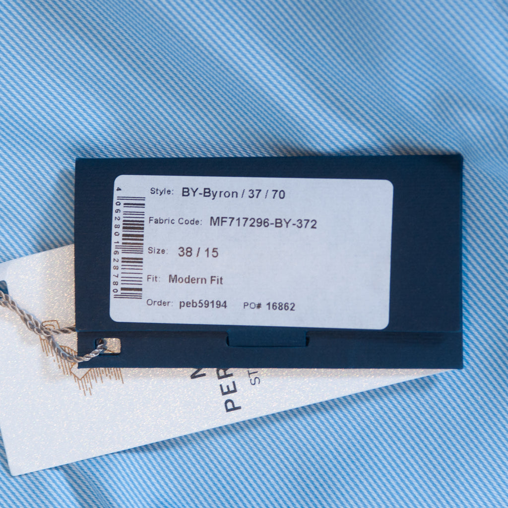 Emanuel Berg NWT Blue Striped Modern Fit Byron Shirt