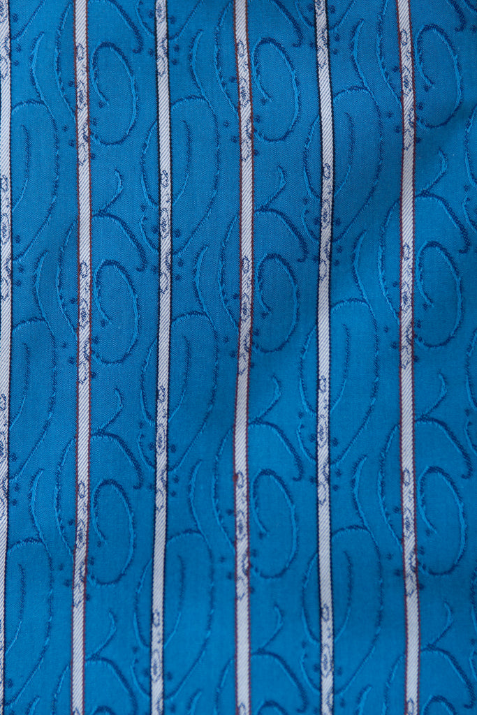 Robert Graham Blue Pattern Stripe Shirt