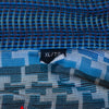 Robert Graham Blue Bar Code Stripe Shirt