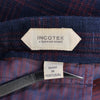 Incotex Merlot on Navy Blue Check Slim Fit Trousers