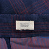 Incotex Merlot on Navy Blue Check Slim Fit Trousers