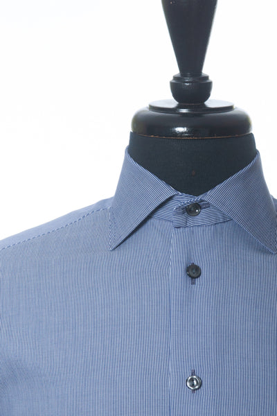 Eton Slate Blue Striped Slim Fit York Shirt
