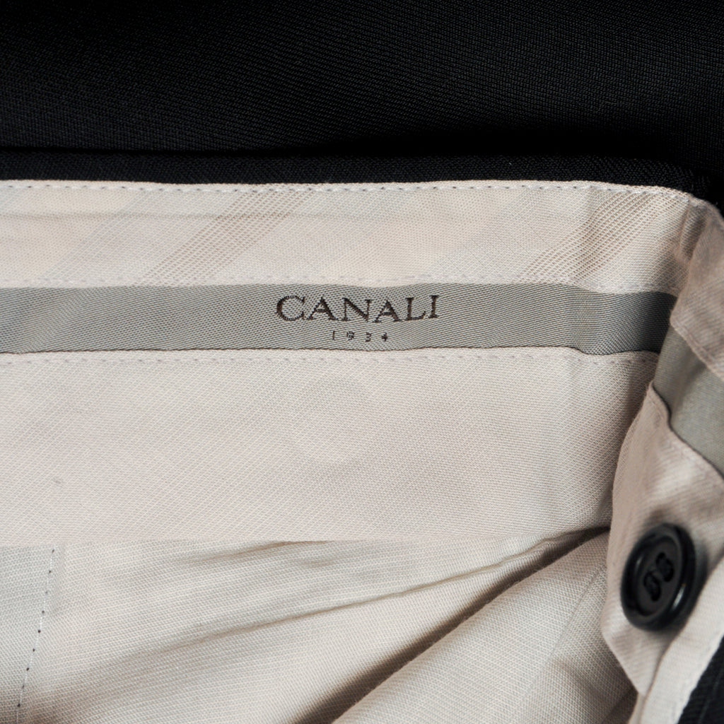 Canali 1934 Black Wool Pants