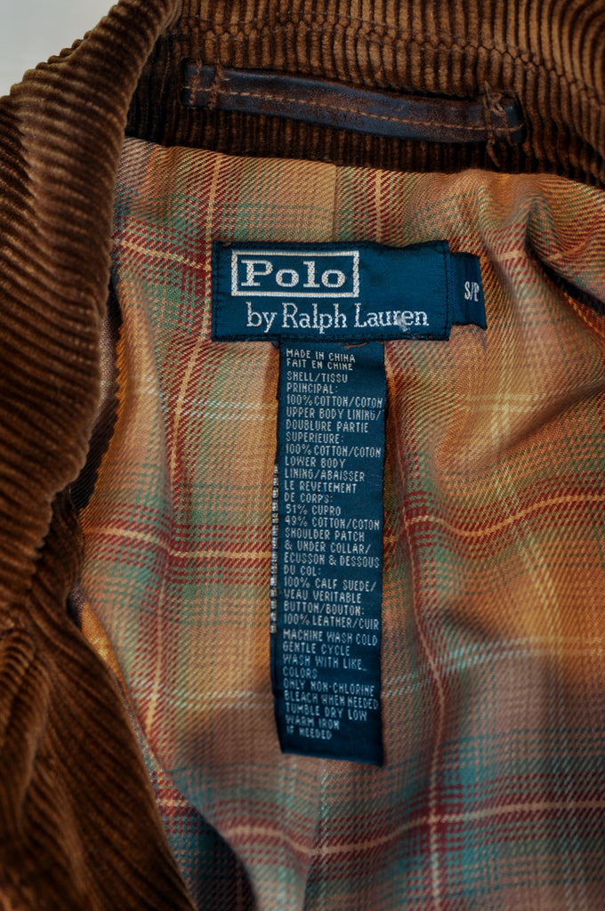 Polo Ralph Lauren Brown Corduroy Coat