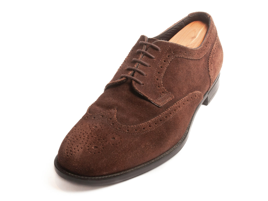 Fratelli Rossetti Brown Suede Derby Shoes