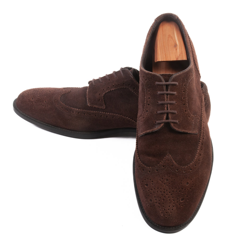 Fratelli Rossetti Brown Suede Derby Shoes