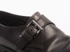 Prada Dark Grey Single Monk Strap Shoes