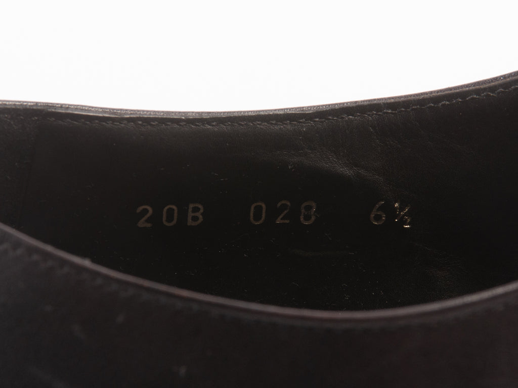 Prada Dark Grey Single Monk Strap Shoes