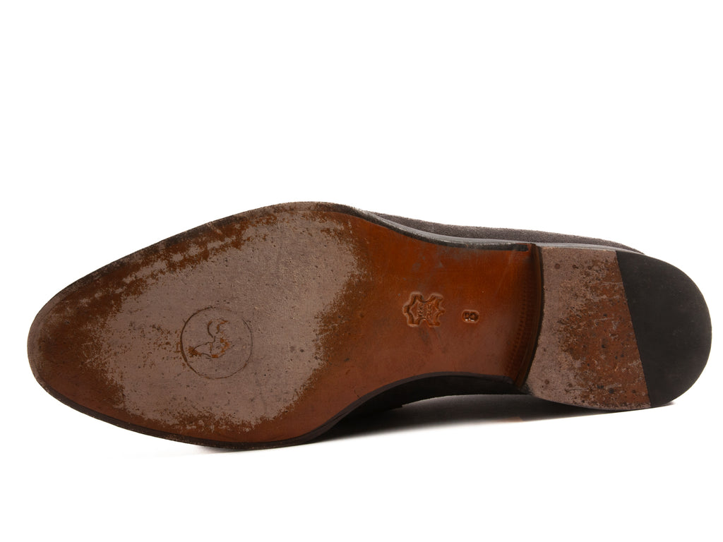 Di Bianco Brown Suede Penny Loafers