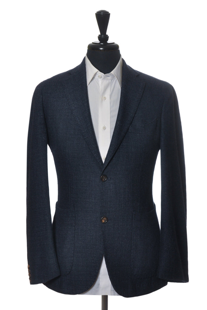 Eleventy Navy Blue Twill Sport Coat