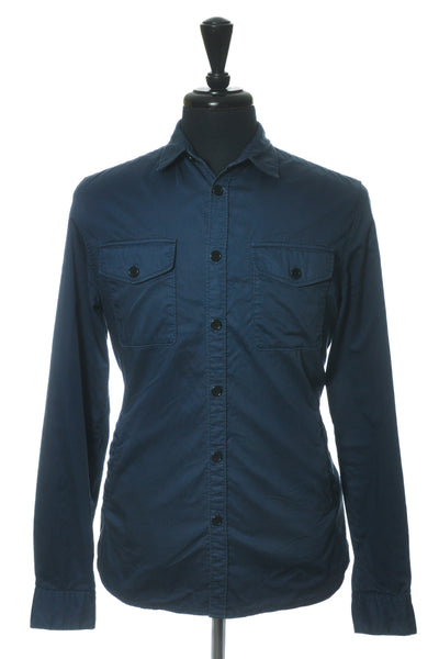 Acne Garment Washed Blue Ryan Overshirt Jacket