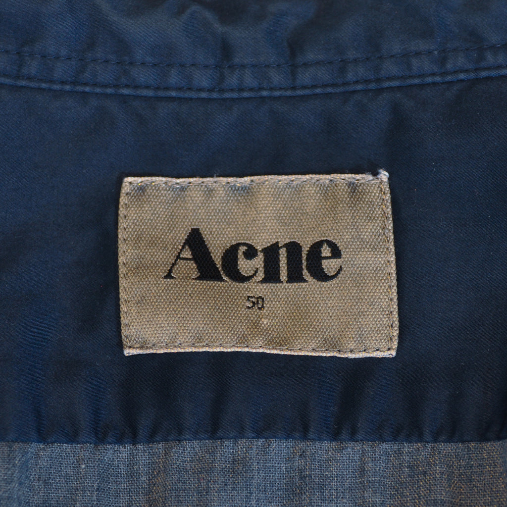 Acne Garment Washed Blue Ryan Overshirt Jacket