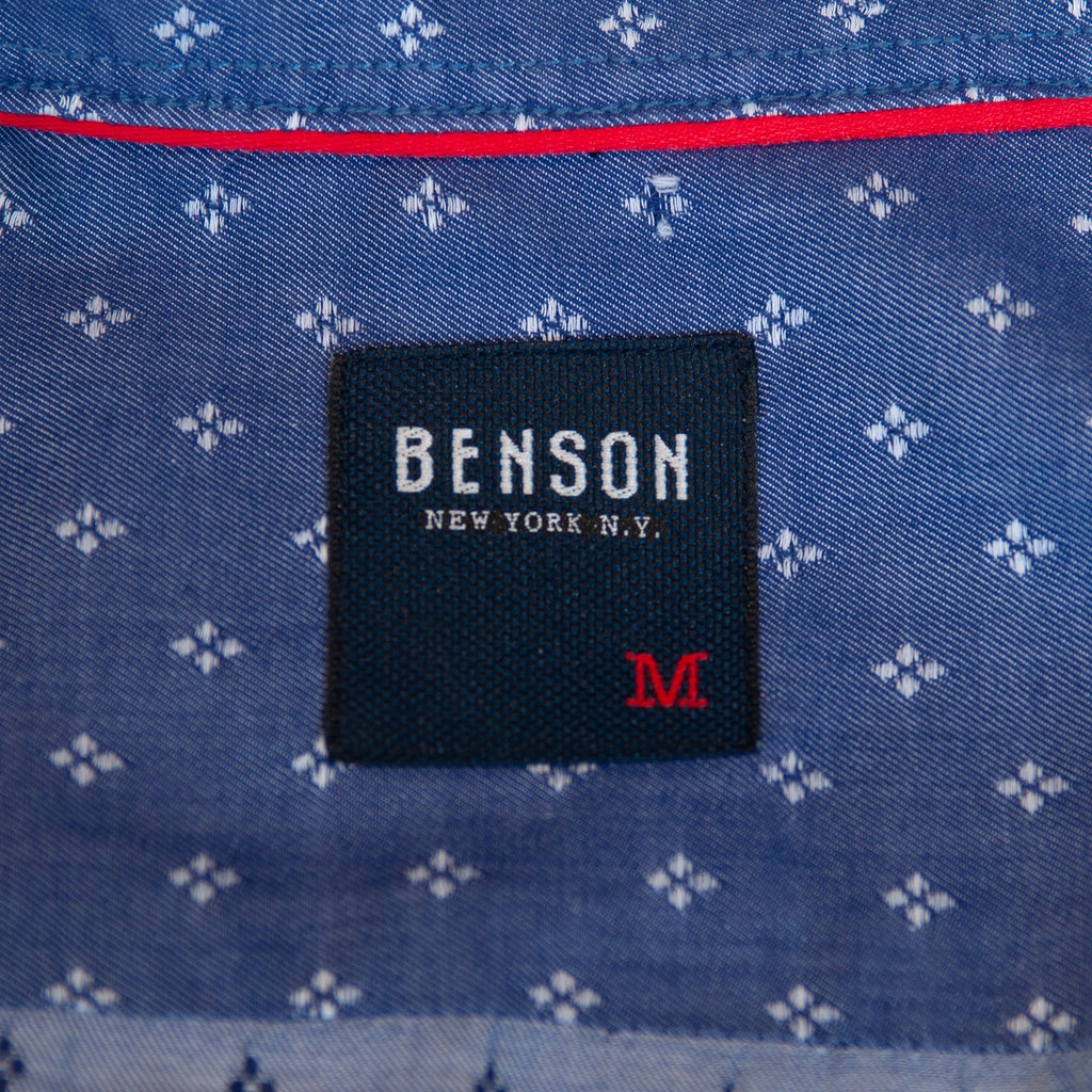 Benson Blue Geometric Print Shirt