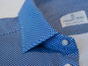 Emanuel Berg Blue Print Modern Fit Performance Stretch Shirt