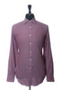 Canali 1934 Dusty Red Microcheck Shirt
