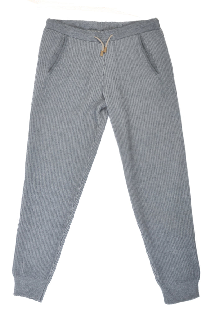 Eleventy Platinum Grey Cashmere Joggers
