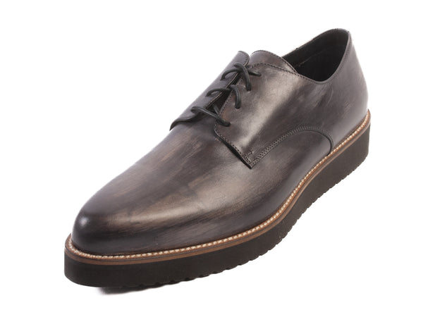 Alexander McQueen Painted Grey Derby Shoes