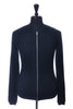S.N.S. Herning Navy Blue Ribbed Full Zip Cardigan