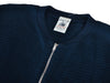 S.N.S. Herning Navy Blue Ribbed Full Zip Cardigan