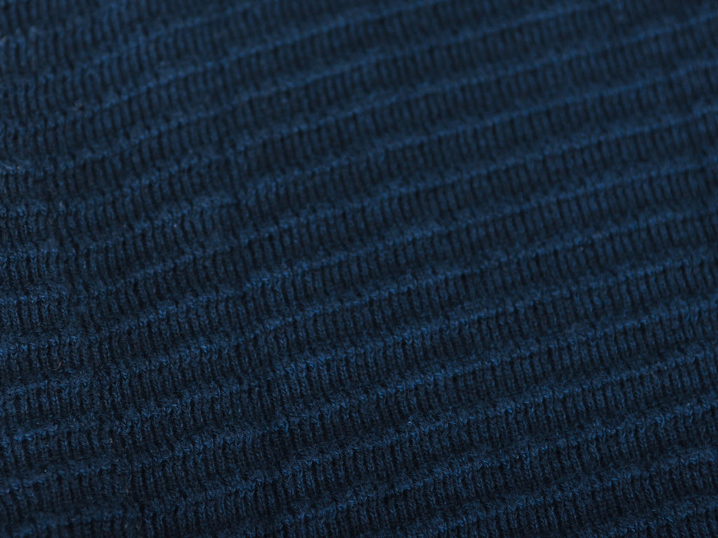 S.N.S. Herning Navy Blue Ribbed Full Zip Cardigan