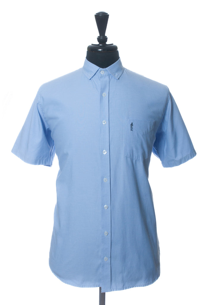 C.P. Company Blue Oxford Short Sleeve Shirt