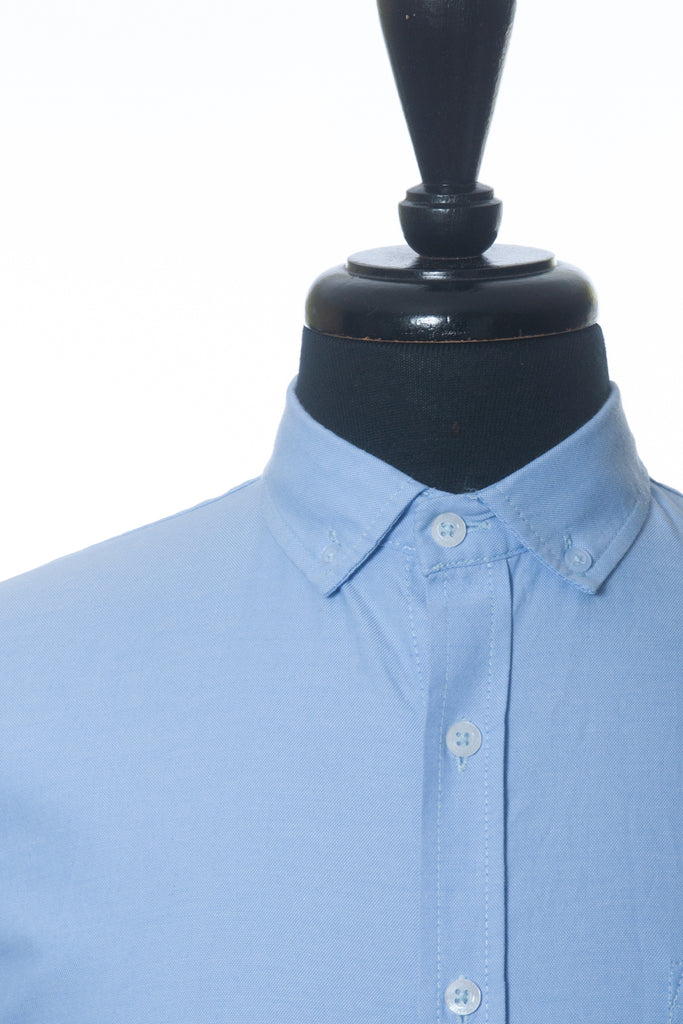 C.P. Company Blue Oxford Short Sleeve Shirt