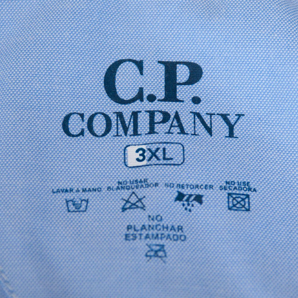 C.P. Company Blue Oxford Short Sleeve Shirt