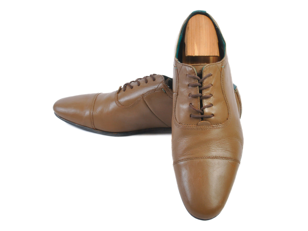Ted Baker Brown Karney Cap Toe Oxfords