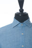 Glanshirt Blue Slub Weave Linen Blend Shirt