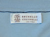 Brunello Cucinelli Light Blue Cotton Crew Neck Sweater