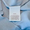Brunello Cucinelli Light Blue Cotton Crew Neck Sweater