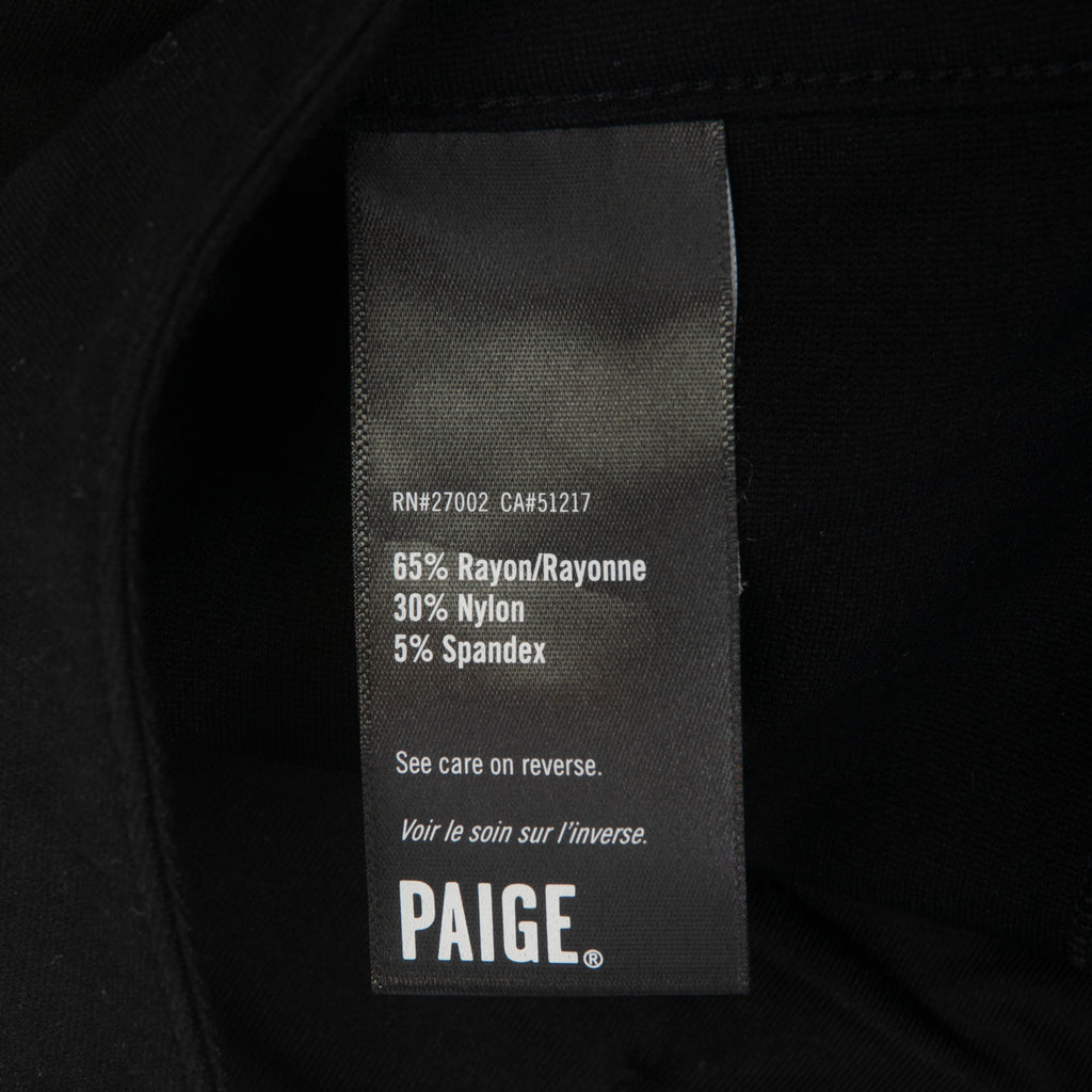 Paige Black Transcend Knit Shorts