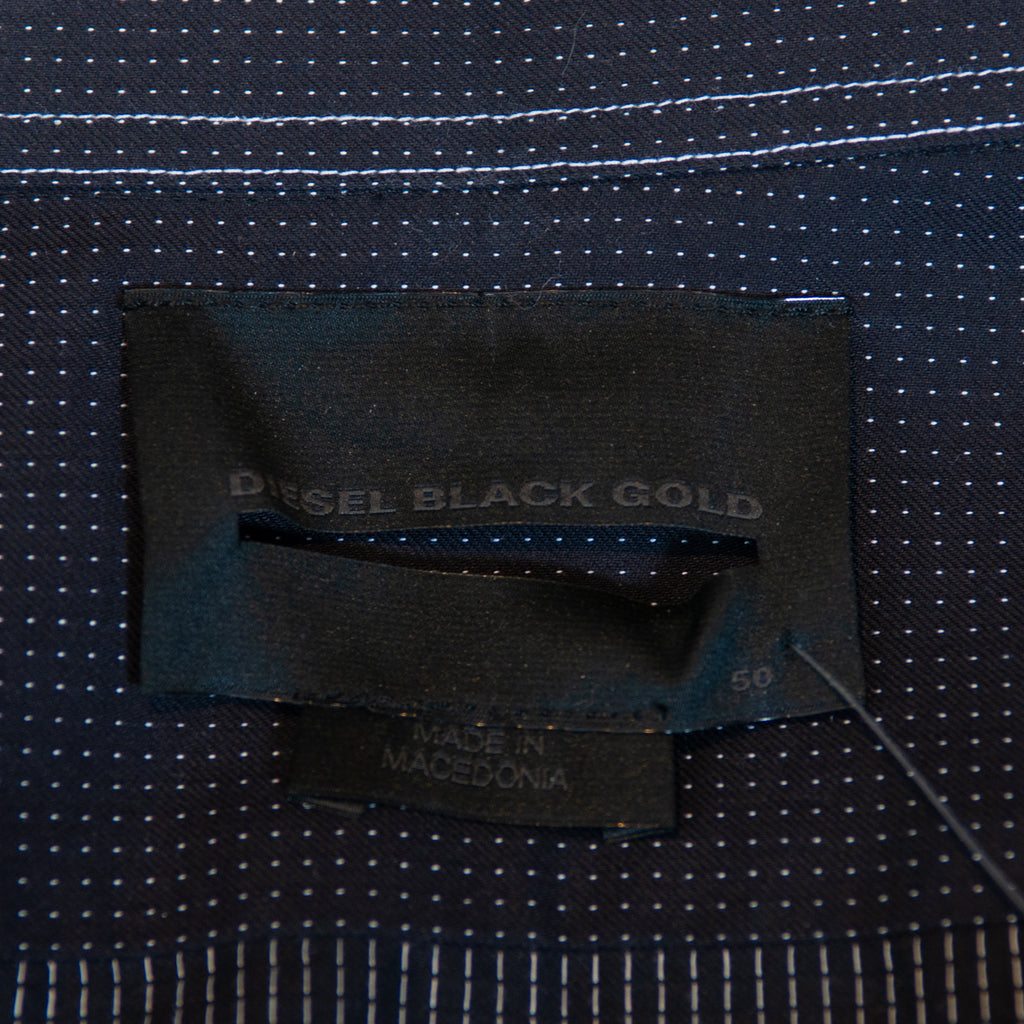Diesel Black Gold NWT Black Dotted Scokky Shirt
