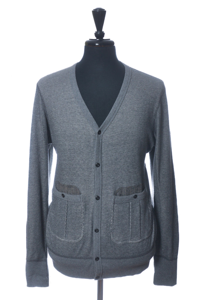 Wings + Horns Research Grey Cotton Cardigan