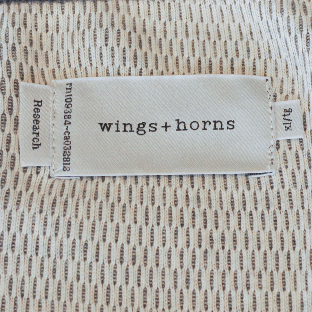 Wings + Horns Research Grey Cotton Cardigan